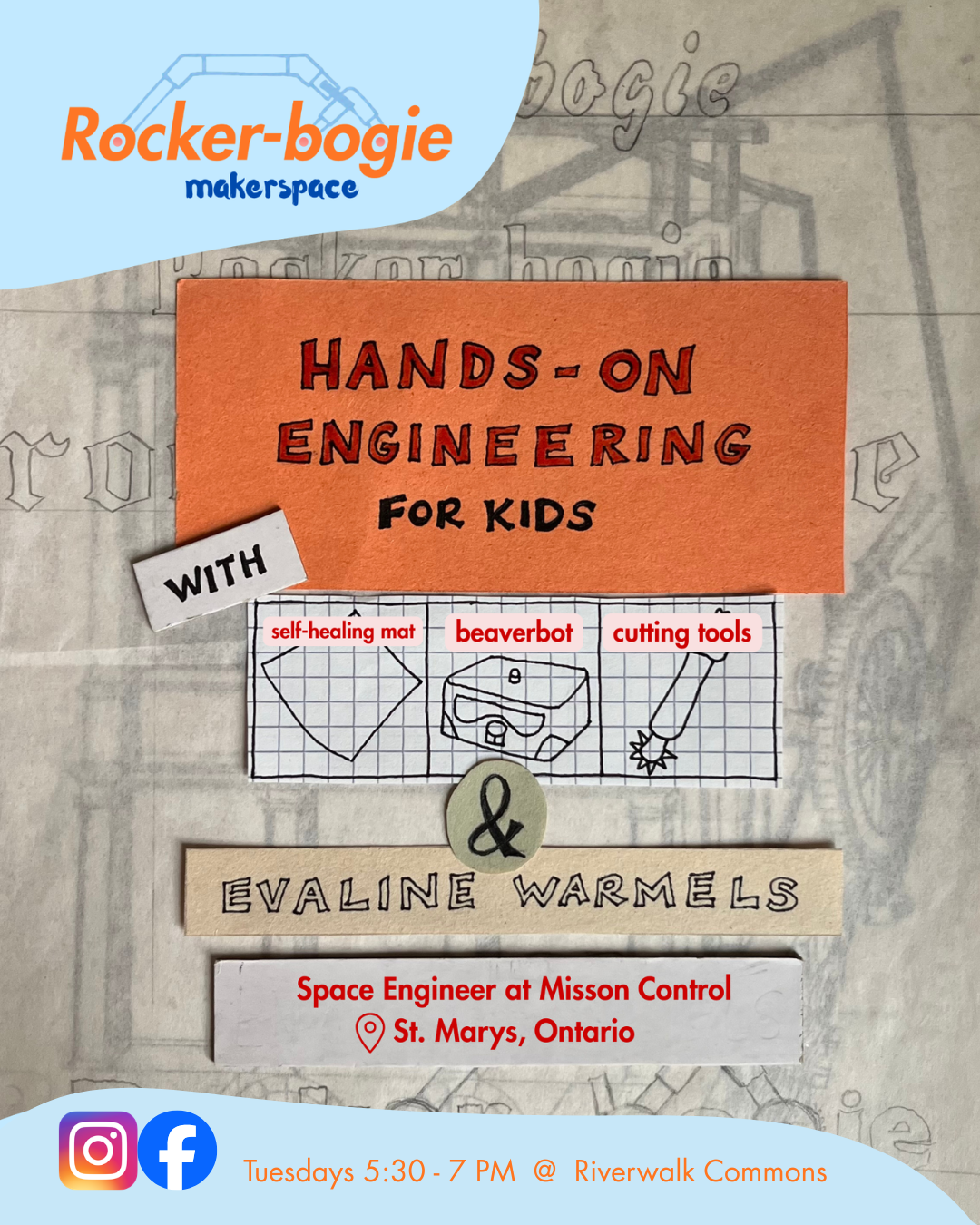 Rocker-bogie makerspace flyer: Hands-on engineering for kids
